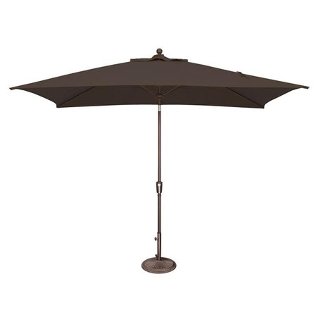 Simplyshade SimplyShade SSUM92-6X10RT09-D2408 6.6 x 10 ft. Catalina Rectangle Push Button Umbrella - Black SSUM92-6X10RT09-D2408